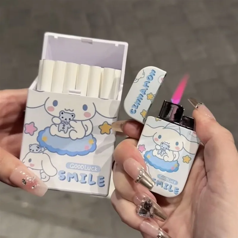 Sanrio Series Cigarette Box Multiple Styles Hello Kitty Kuromi Pochacco My Melody Fashion Distinctive Plastic Cute Card Storage