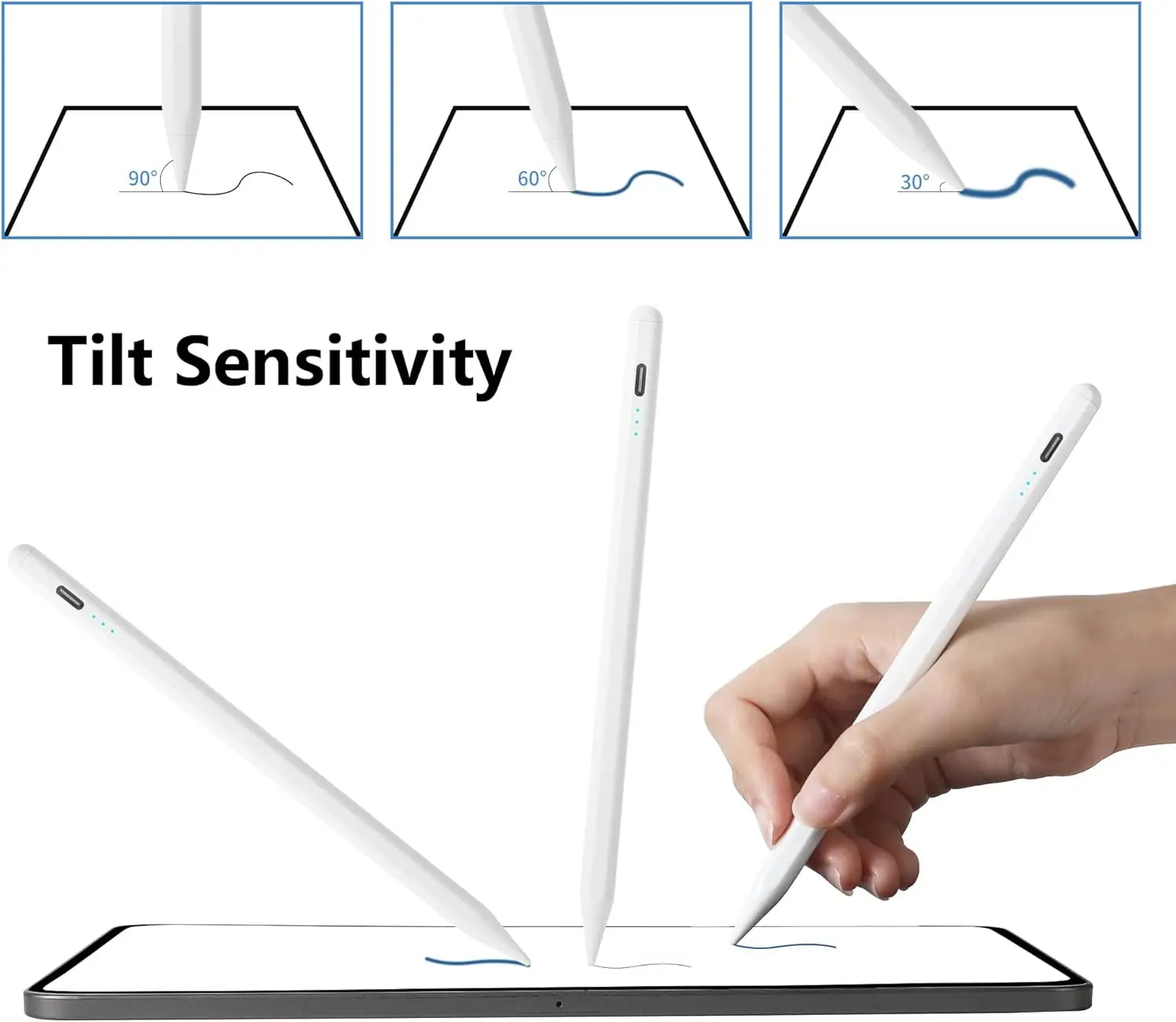 قلم ستايلس لجهاز iPad A16 11th 10th 9th 8th 7th 6th Generation، iPad Pro 12.9 11 13 بوصة M4، iPad Air M3 M2 5th 4th 3rd Gen #4