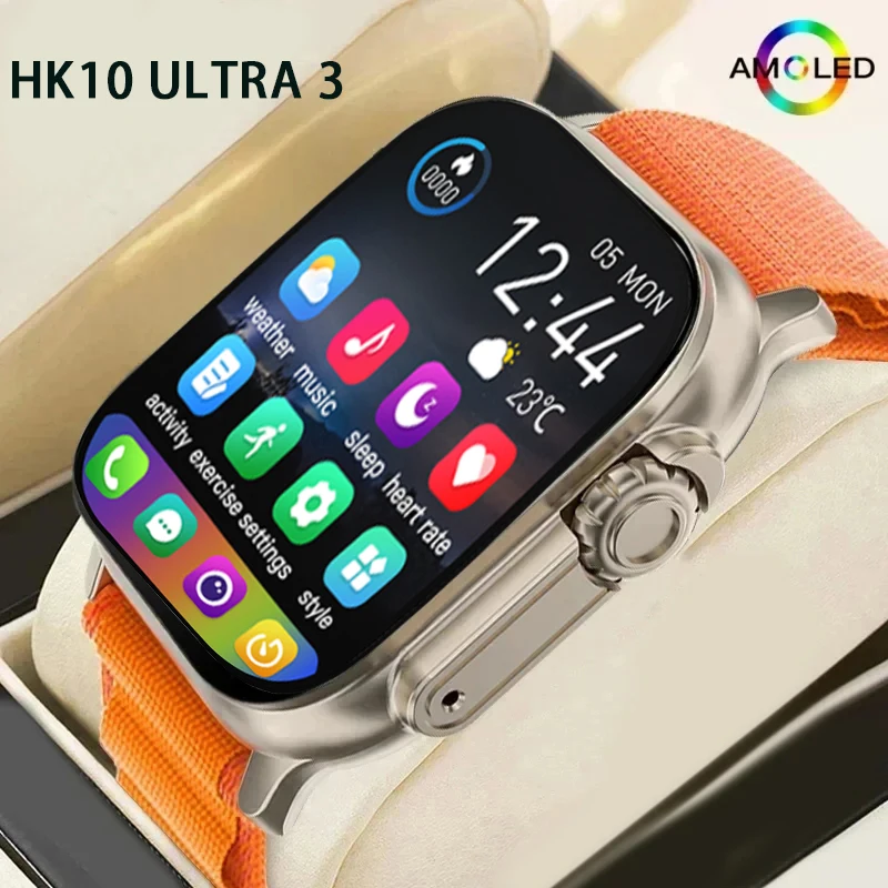 

New Watch HK10 ULTRA 3 Smart Watch 49mm NFC Men Women GPS Track Bluetooth Call BT Music Games Wireless Charging Smartwatch Men