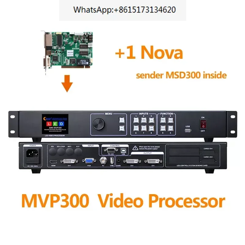 Full Color USB Video Processor Led Display MVP300 Like Kystar KS600 Led Video Scaler Support TS802d Linsn MSD300 Novastar