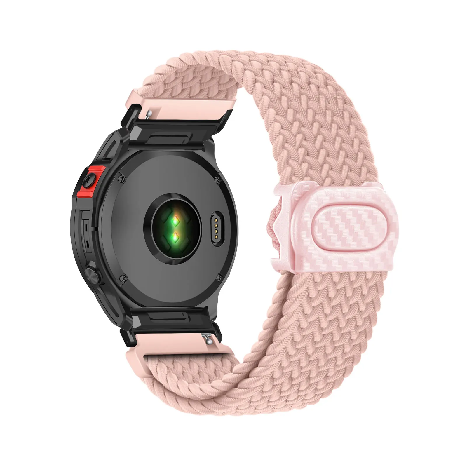 

Elastic Nylon Bands for Garmin Fenix 8 51mm/Fenix 7X Pro/Fenix 7X/Fenix 3/Fenix 3 HR Band, Plastic Buckle Adjustable Nylon Strap