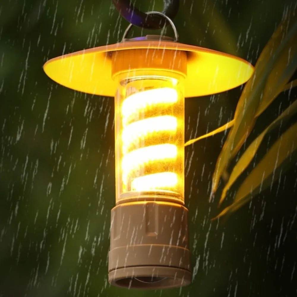 

Portable LED Camping Lamp Aluminum Alloy USB Rechargeable Folding Lamp Stable Easily Assemble Flashlight Travel