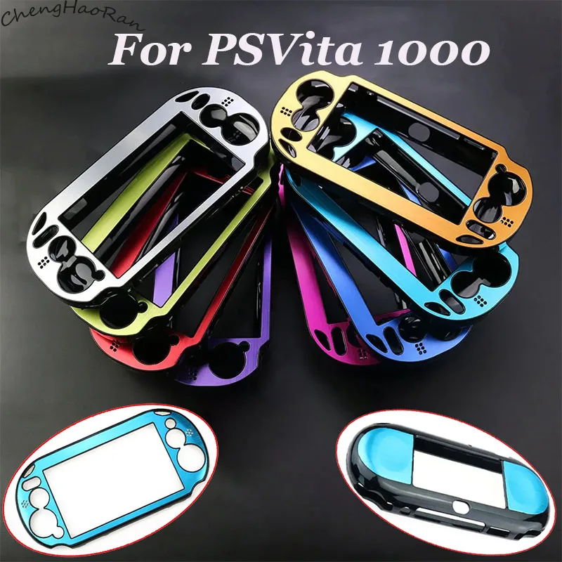 مجموعة مكونة من قطعة واحدة من أغطية حماية من الألومنيوم ذات غلاف صلب من البلاستيك مناسبة لقطع غيار وحدة التحكم PSV PS Vita 1000 PSV1000