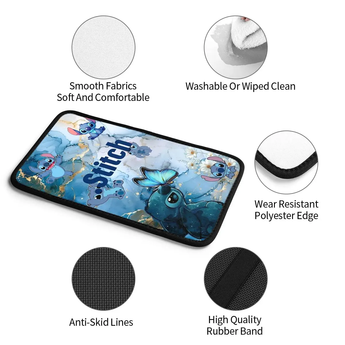 الأسد غرزة Kawaill الغريبة سيارة مركز وحدة التحكم حشوة وسادة مسند ذراع السيارة مقعد غطاء صندوق حامي لسيارة ديكور العالمي مقاوم للماء