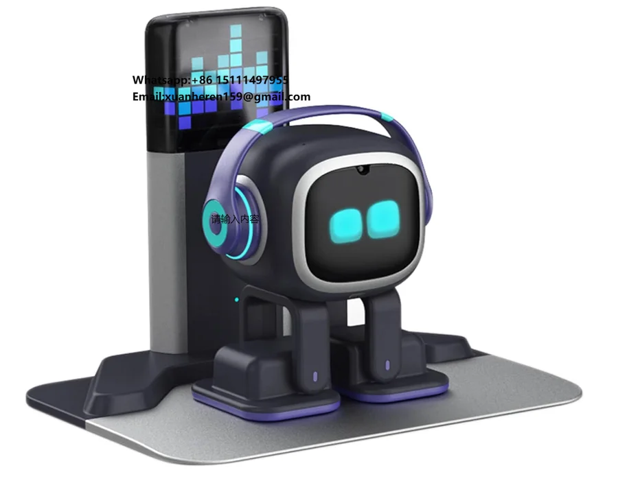 

AI Desk Robot Companion with Voice Commands & Dance Features Interactive Smart Pet Charging Home Station