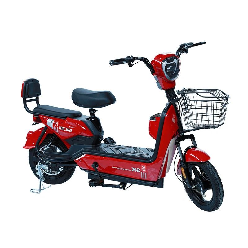 

Wholesale 350W 36V Vintage Electric Bicycle 14 Inch Step Through Electric Scooter Adults Electric City Bike