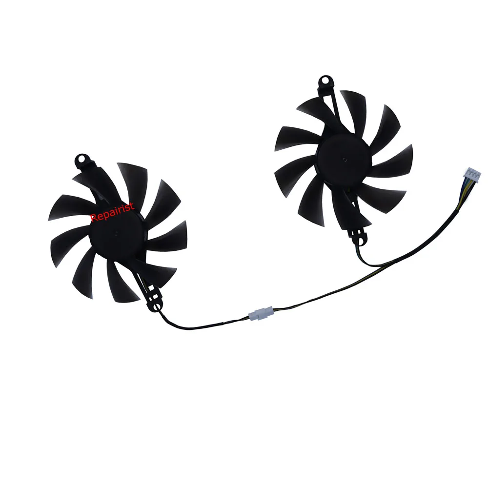 

2Pcs/Set,9.8CM Mounting,85MM Diameter,Graphics Card Fan,GPU Cooler,Replace FL8015 12VB,For Soyo RX 580 8G D5 256BIT