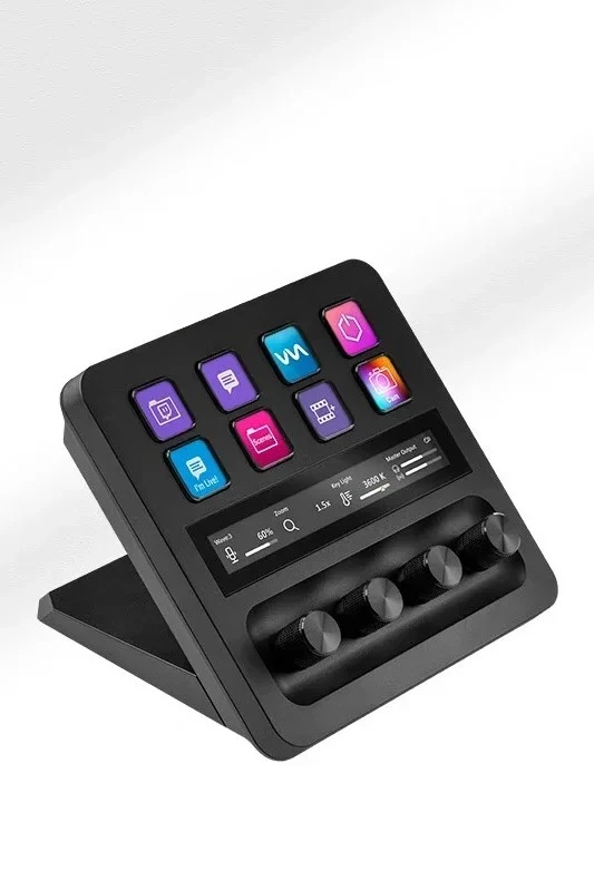 Black multifunctional  o adjustment, live broadcast guide switching station, programmable shortcut macro