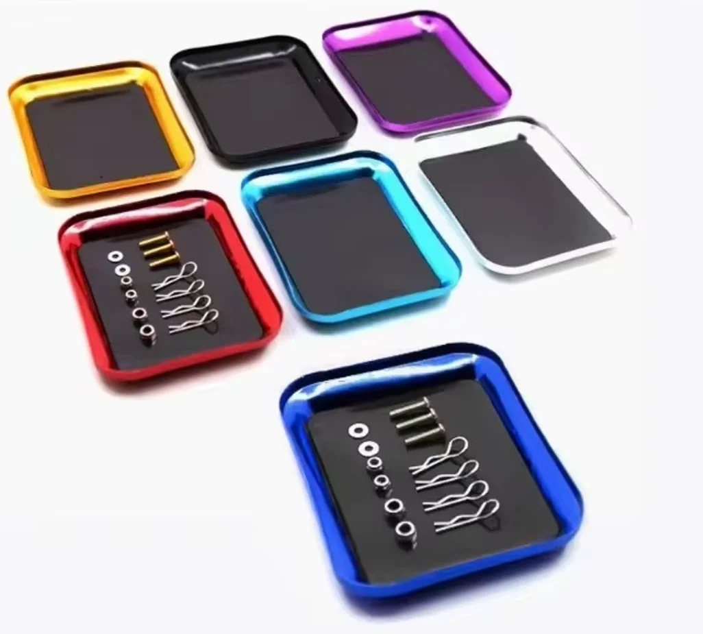 RC Repair Tool Aluminium Alloy Magnetic Screw Tray Plate For Airplane Car Boat Crawler Axial SCX10 D90 D110 Model Repair Tool Co
