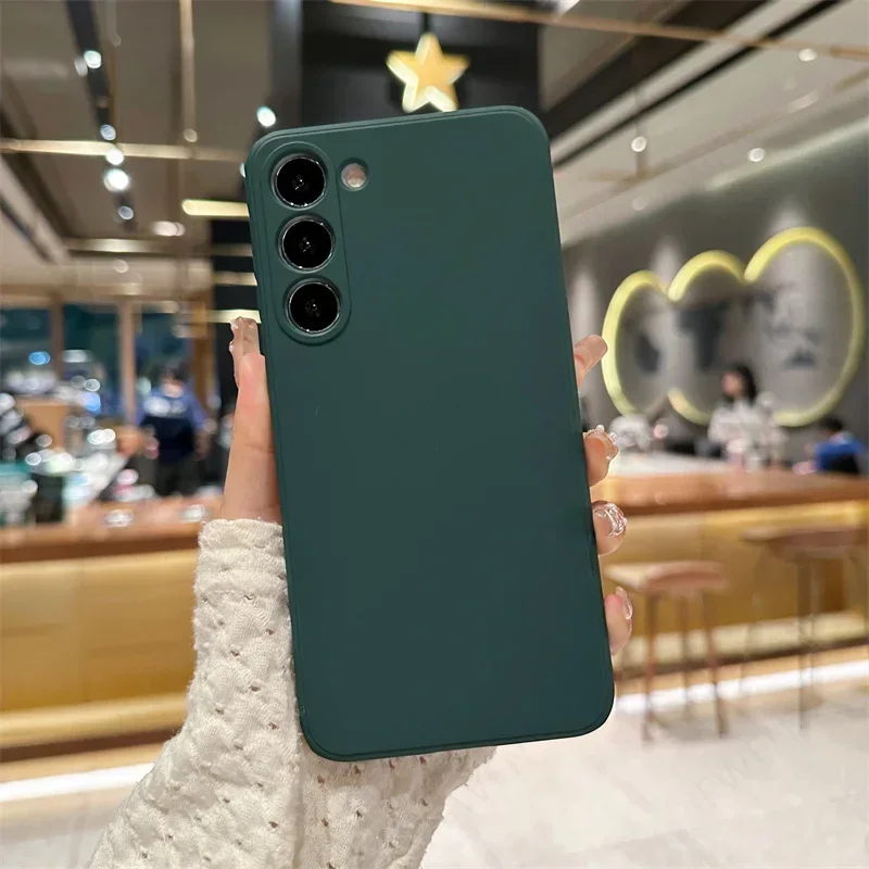 حافظة لهاتف سامسونج جالاكسي S26 S25 S24 S23 S22 S21 S20 FE Plus S 26 غطاء خلفي من السيليكون الناعم المقاوم للصدمات