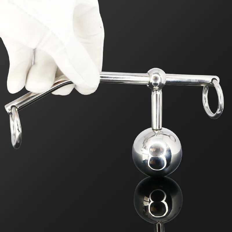

Metal Butt Plug Anus GIANT BALL Slave Prostate Massager BDSM Sex Toy For Couple New Multi-functional Chastity Anal plug