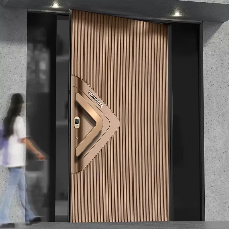 2026 Turkish Style Heavy Aluminum Security Door with Multi-point for Villas