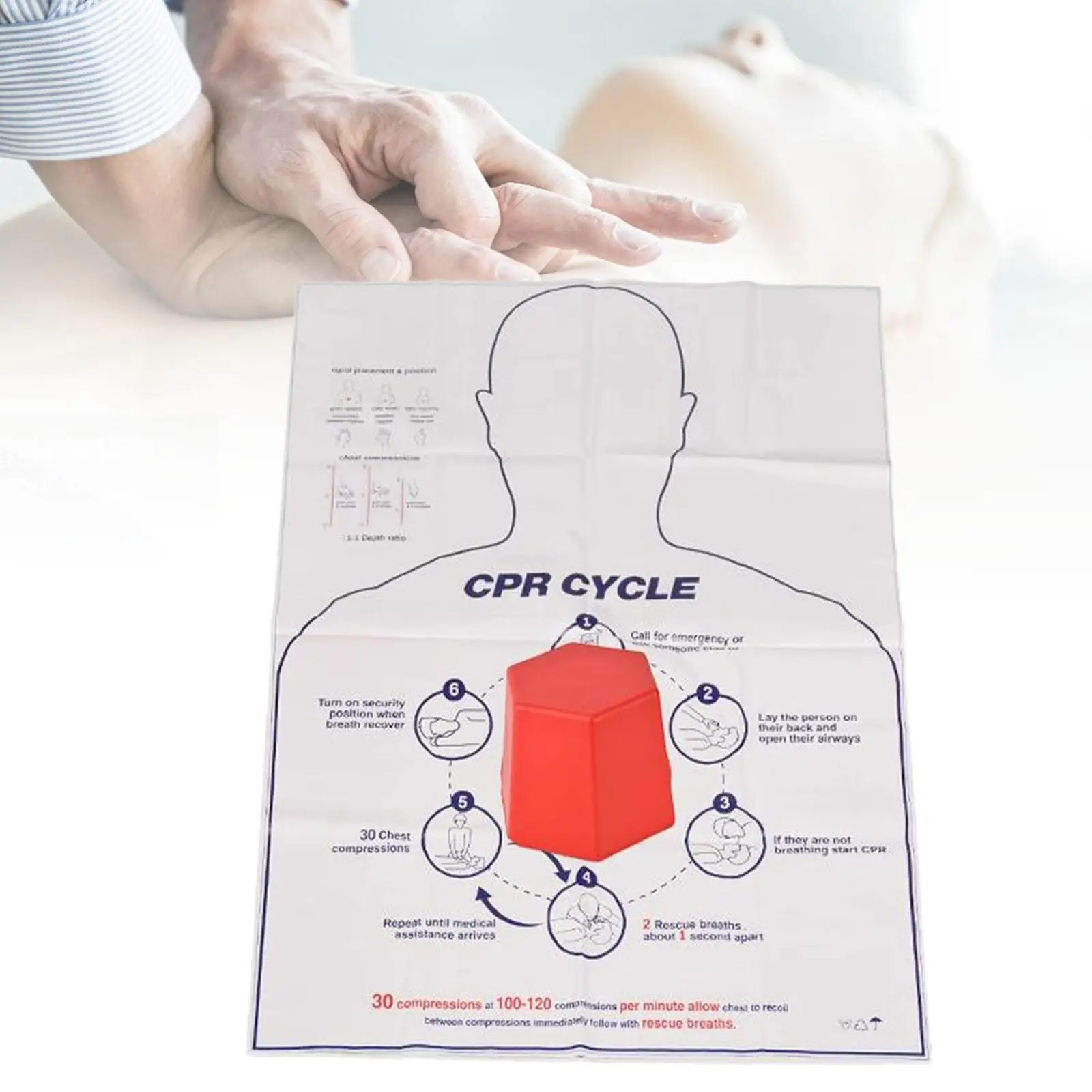 

Skill Train Hands Only Train Aids Kit Simple to Use Aid Simulation Training for
