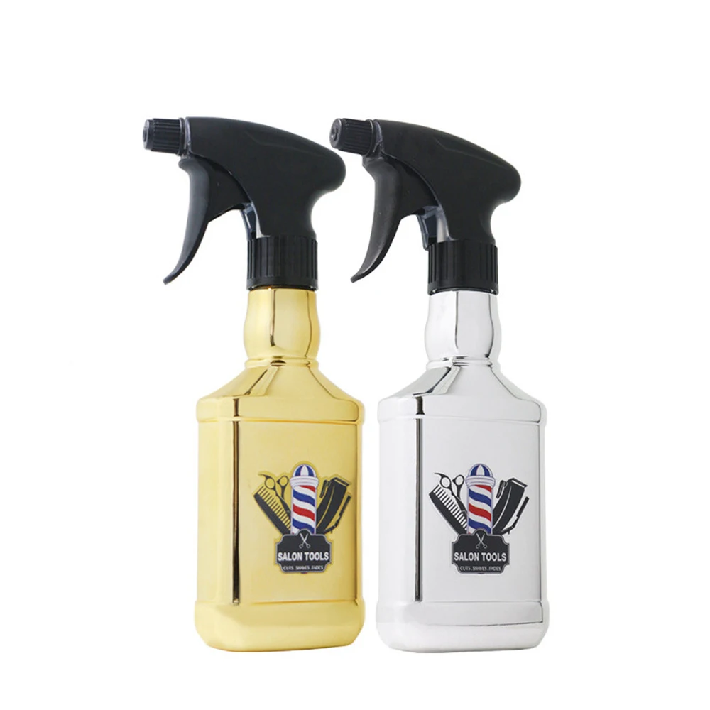 Retro Kappers Spray Fles Grote Capaciteit Watersproeier Fijne Mist Gieter Kapsel Haar Styling Hervulbare Flessen