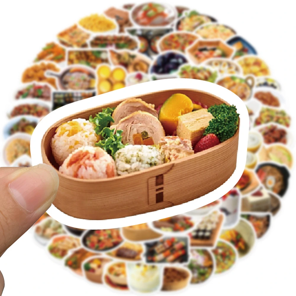 10/30/50PCS Cartoon Realistic Food Graffiti Stickers Suitcase Skateboard Computer Notebook Water Cup Helmet Waterproof Wholesale