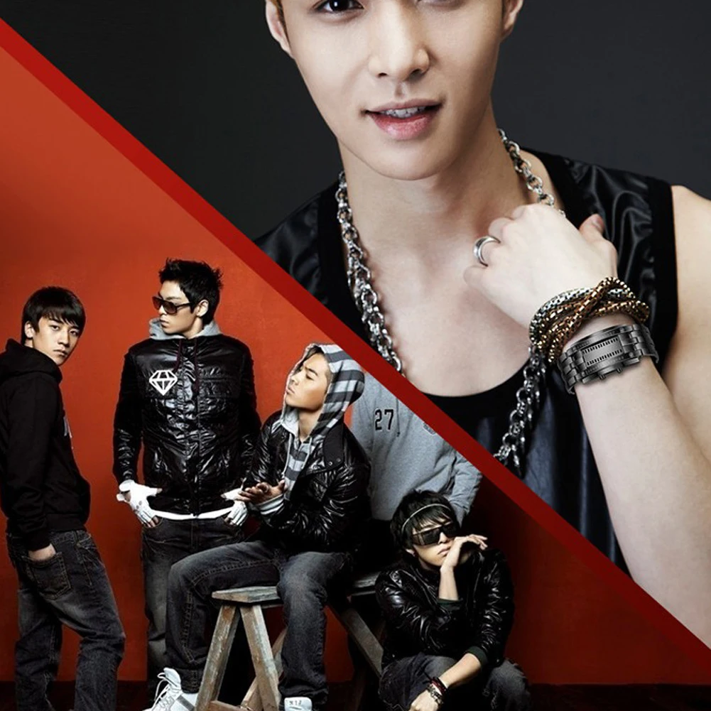 

Luxury Lovers Watch Steel Blue Luminous LED Electronic Display Sport Watch