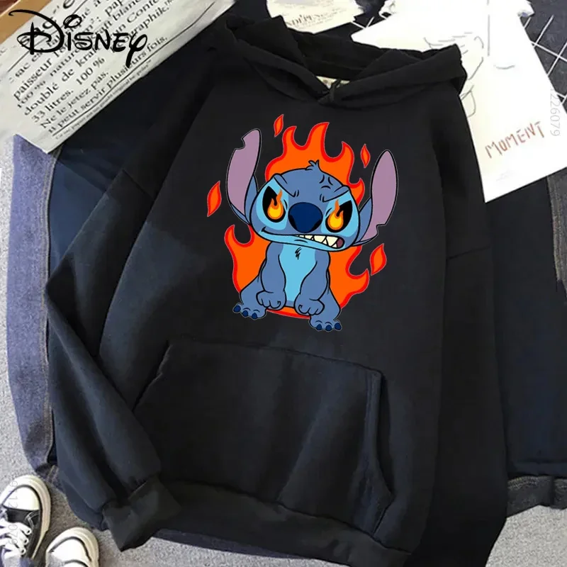 

Lilo and Stitch Sweatshirt Funny Anime Disney Stitch Hoodie Women Cartoon Clothes Female Manga Hoody Autumn Unisex Casual Top