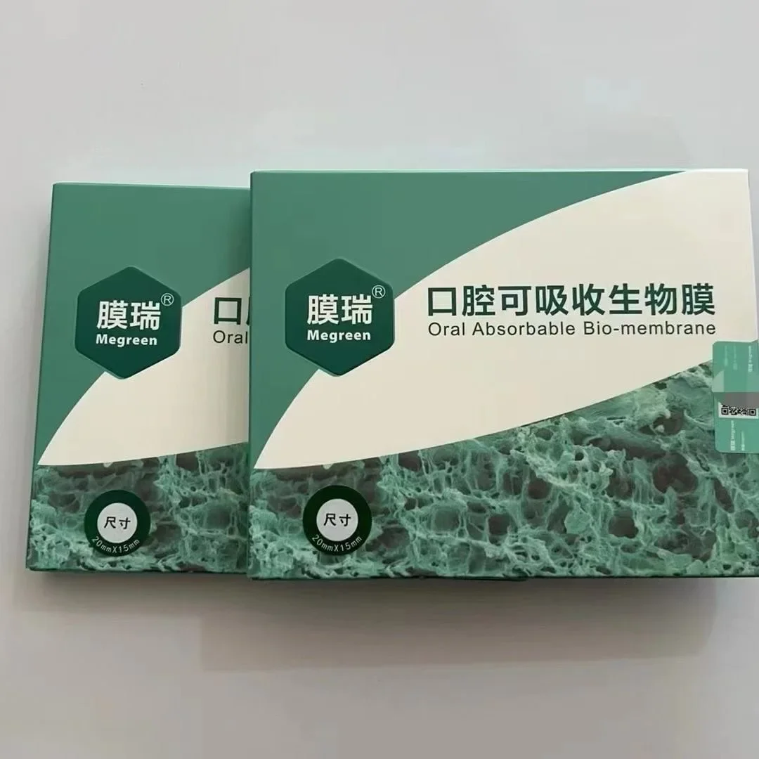 Dental Kerui Bone Graft & Collagen Membrane Set-Absorbable Xenogeneic Bone Substitute & Bio-Barrier for Implant Surgery.