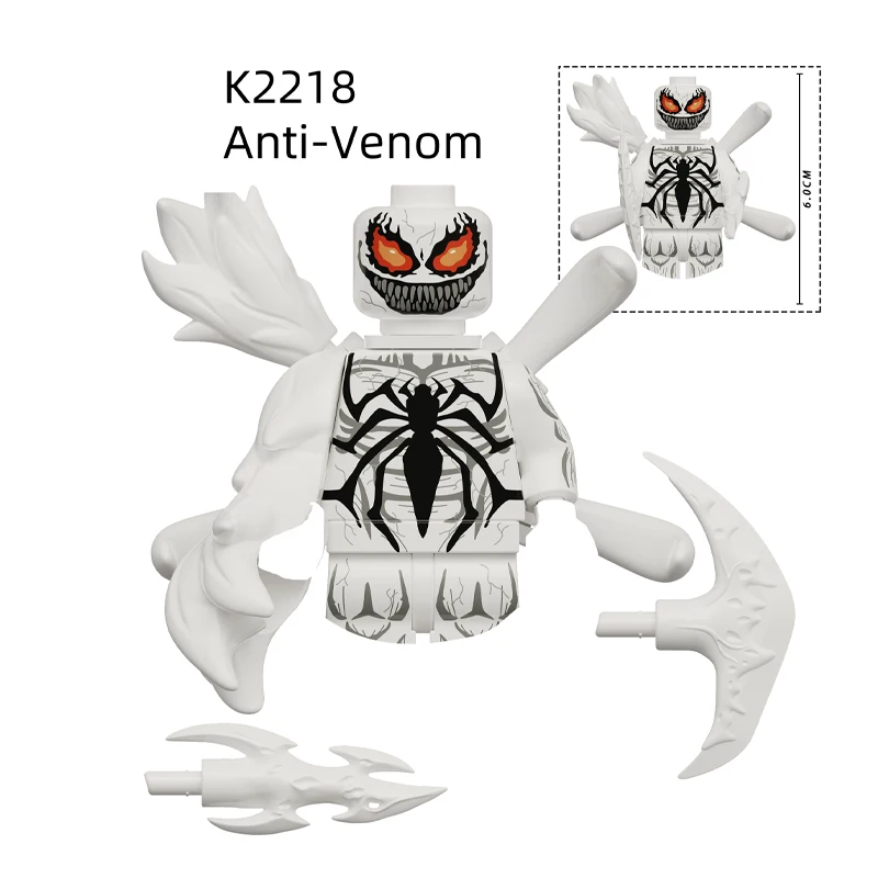 K832 latest Venom Anti-Venom Riot Building Blocks Hero Anime Bricks Dolls Mini Action Toy Figures Assemble Blocks Children Gifts