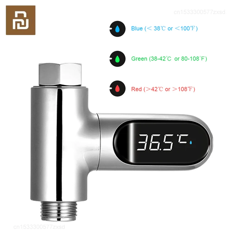 

Youpin 360° Rotating LED Digital Shower Faucets Temperature Display Bathroom Bath Water Thermometer Water Temperature Monitor