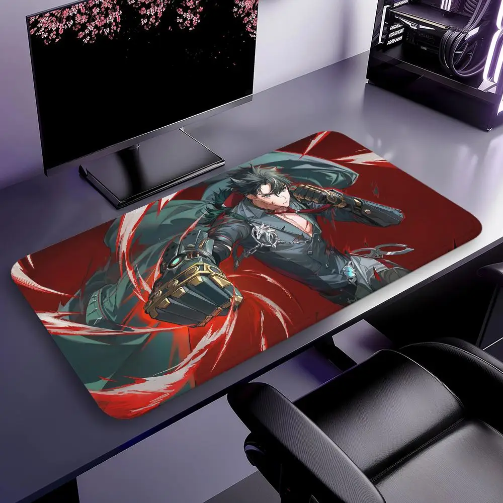 

Genshin Wriothesley Mouse Pad Keyboard Mouse stitch Mouse pad,Gaming Accessories,Long Desk Mats,PC Parts XXL90x40cm