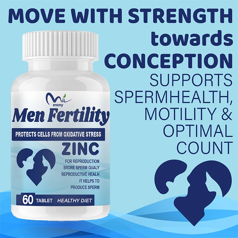 Men Fertility Tablet and Fertility Supplement - Prepares The Body for Pregnancy - Reduces Infertility Risk, Non-GMO