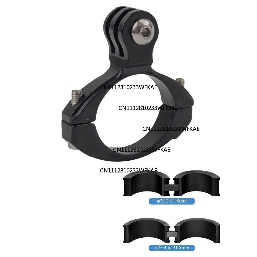2PCS bicycle stand with riding light holder 22.2-25.4-31.8 aluminum alloy mounting clip for GoPro action camera