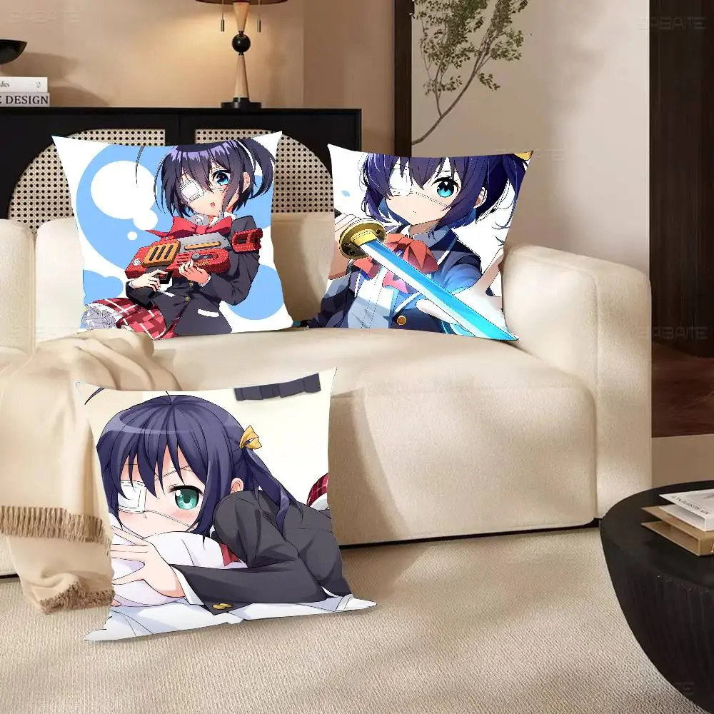 Takanashi Rikka Animation Take On Me Pillow Case Fashion Square Pillowcase Bedroom Sofa Room Ins Decoration Leisure