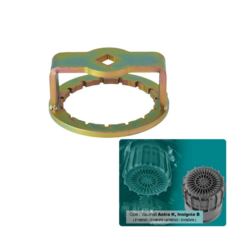 Лидер продаж, инструмент для удаления масляного фильтра, инструмент для масляного фильтра для Opel Vauxhall 74,7 л Astra K Insignia мм, 15 ячеек, 1/2 дюйма