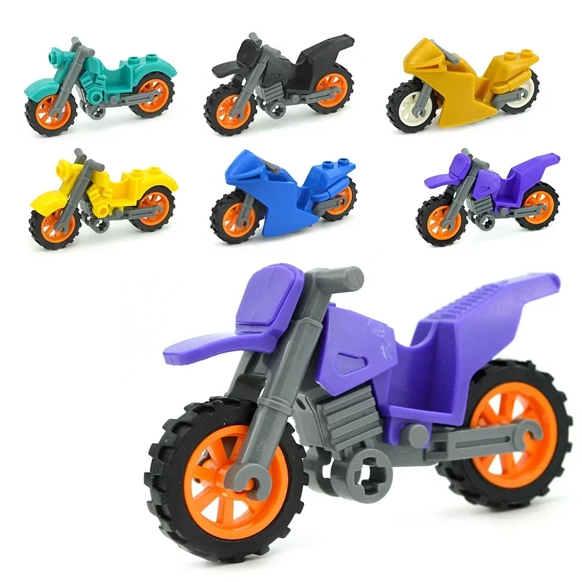 SWAT militar SUV City modelo bloques de construcción accesorios vehículos campestres motocicleta MOC Moto piezas juguetes para niños