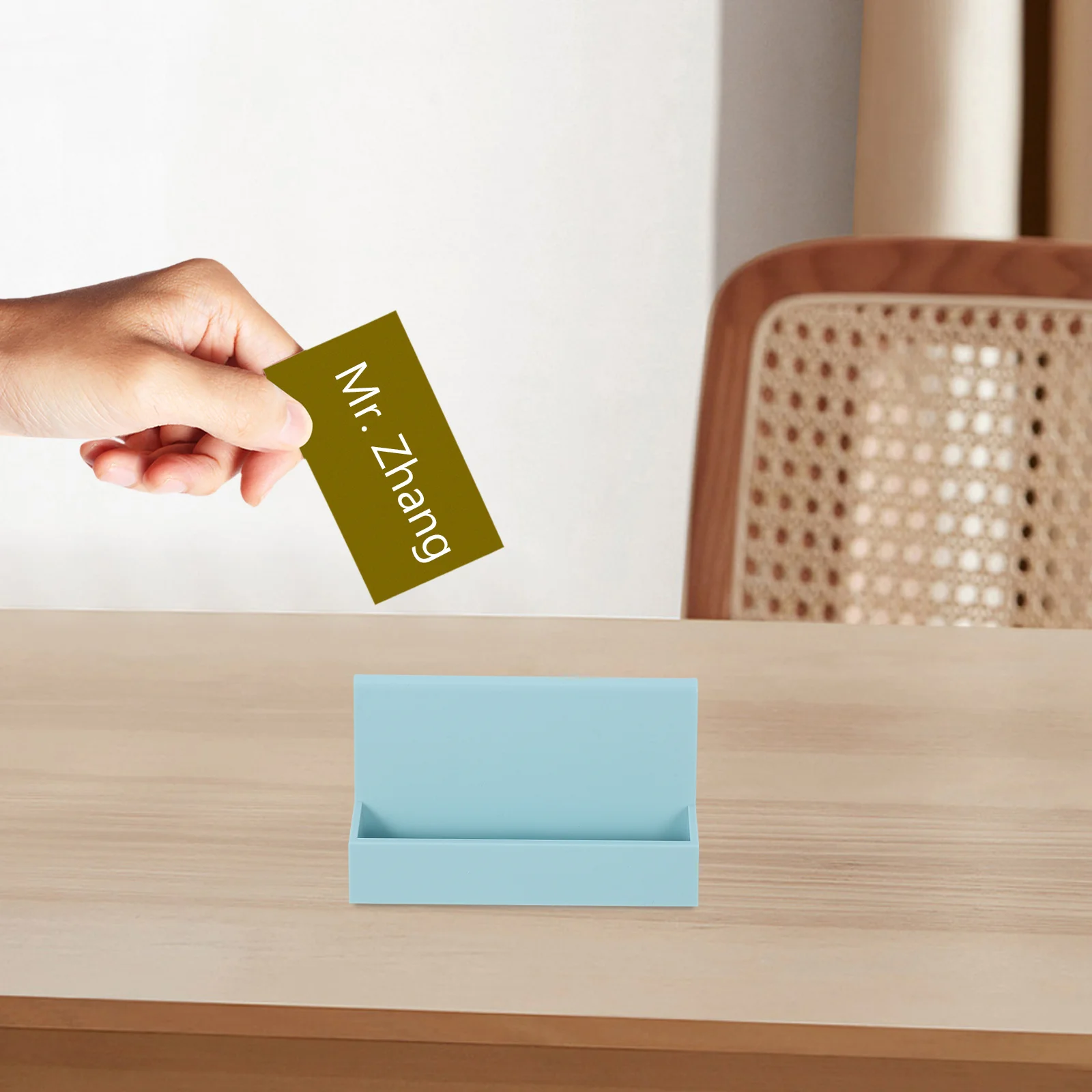 

3pcs Business Holder Display Stand For Desk Ps Material Office Card Organizer, Multi Business Card Holder, Desktop Display Rack,