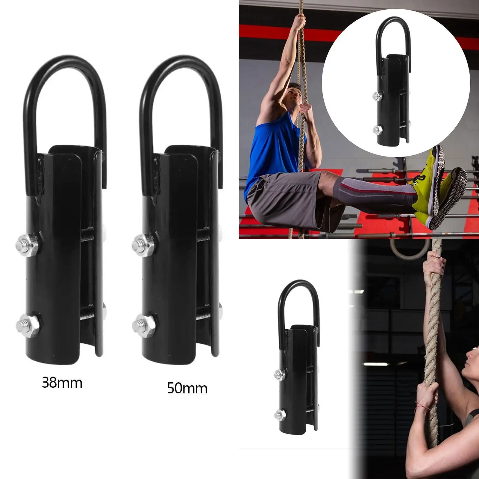 

Climbing Rope Clamp,Rope Workout Rig Attachment Hook,Professional,Fixed Hook Rope Clasp for Rope Climb for Workout Indoor Gym