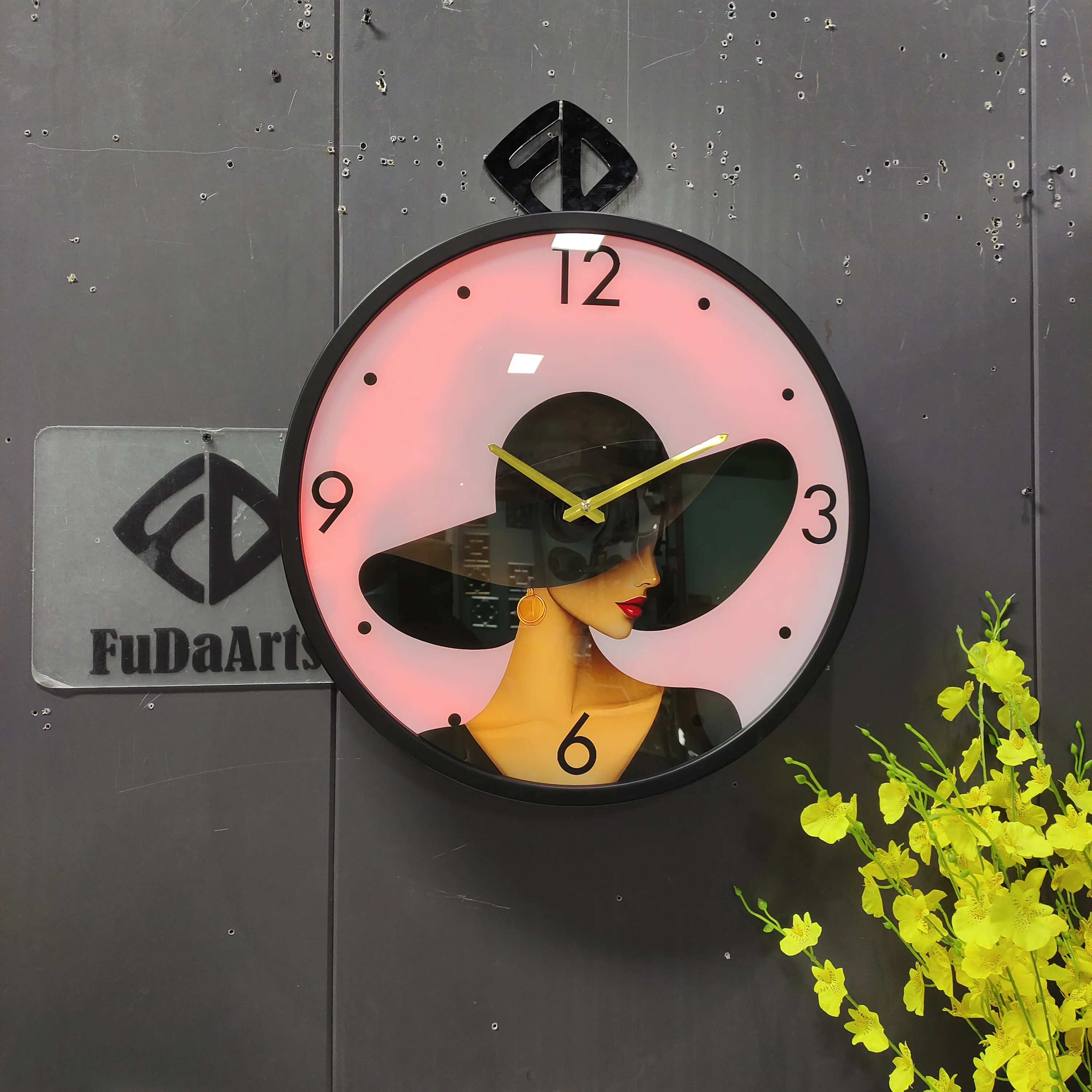 45CM Mit LED-Nachtlicht Modern – Lighting Home Decor Wall Clocks Bewertung und Preis