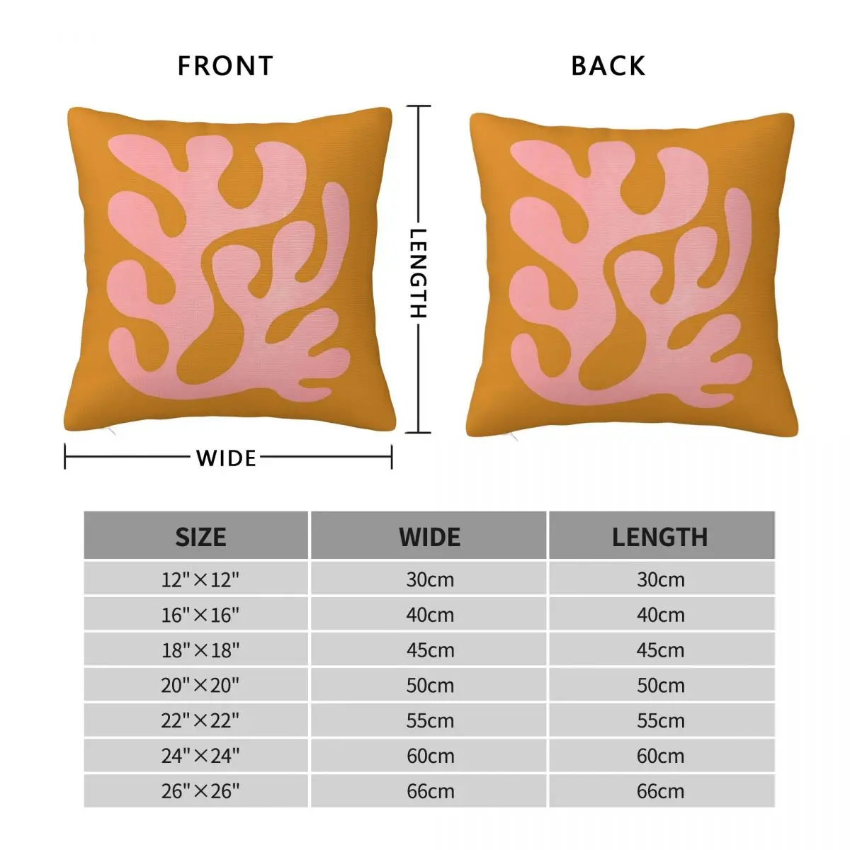 Lilac & Sundown Matisse Paper Cutouts Square Pillowcase Polyester Linen Velvet Printed Zip Throw Pillow Home Cushion Cover 45x45