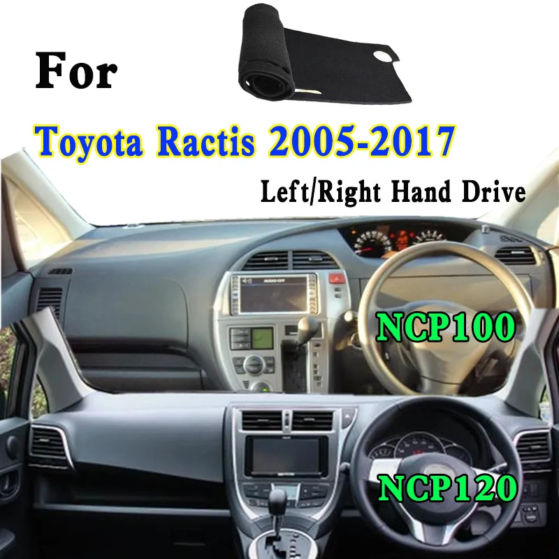 

For Toyota Unveil Ractis NCP100 SCP100 P105 NCP120 Dashmat Dashboard Cover Instrument Panel Insulation Sunscreen Protective Pad