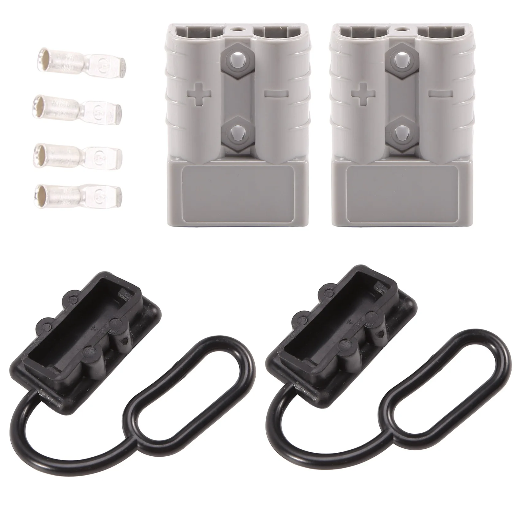 

NEW-50A 1/0 AWG Battery Connection Harness Plug Connector Winch Plug Quick Disconnect For UPS Battery Pack Trailer Forklift