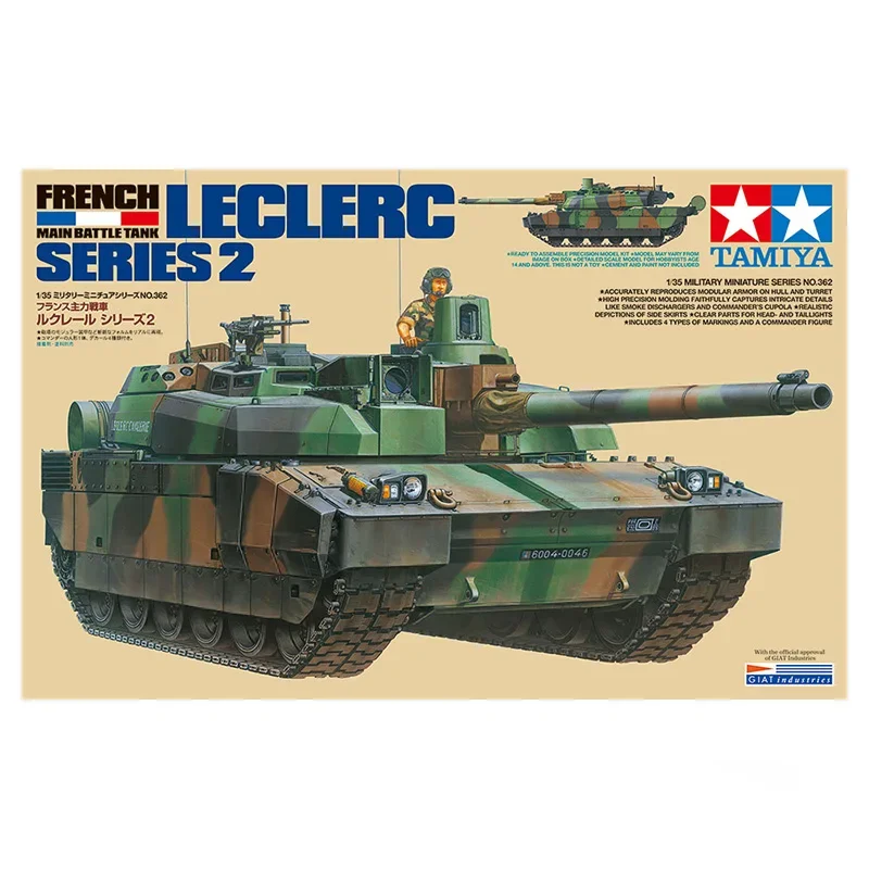 

TAMIYA Assembled Tank Model Kit 35362 French Leclerc 2 Main Battle Tank 1/35