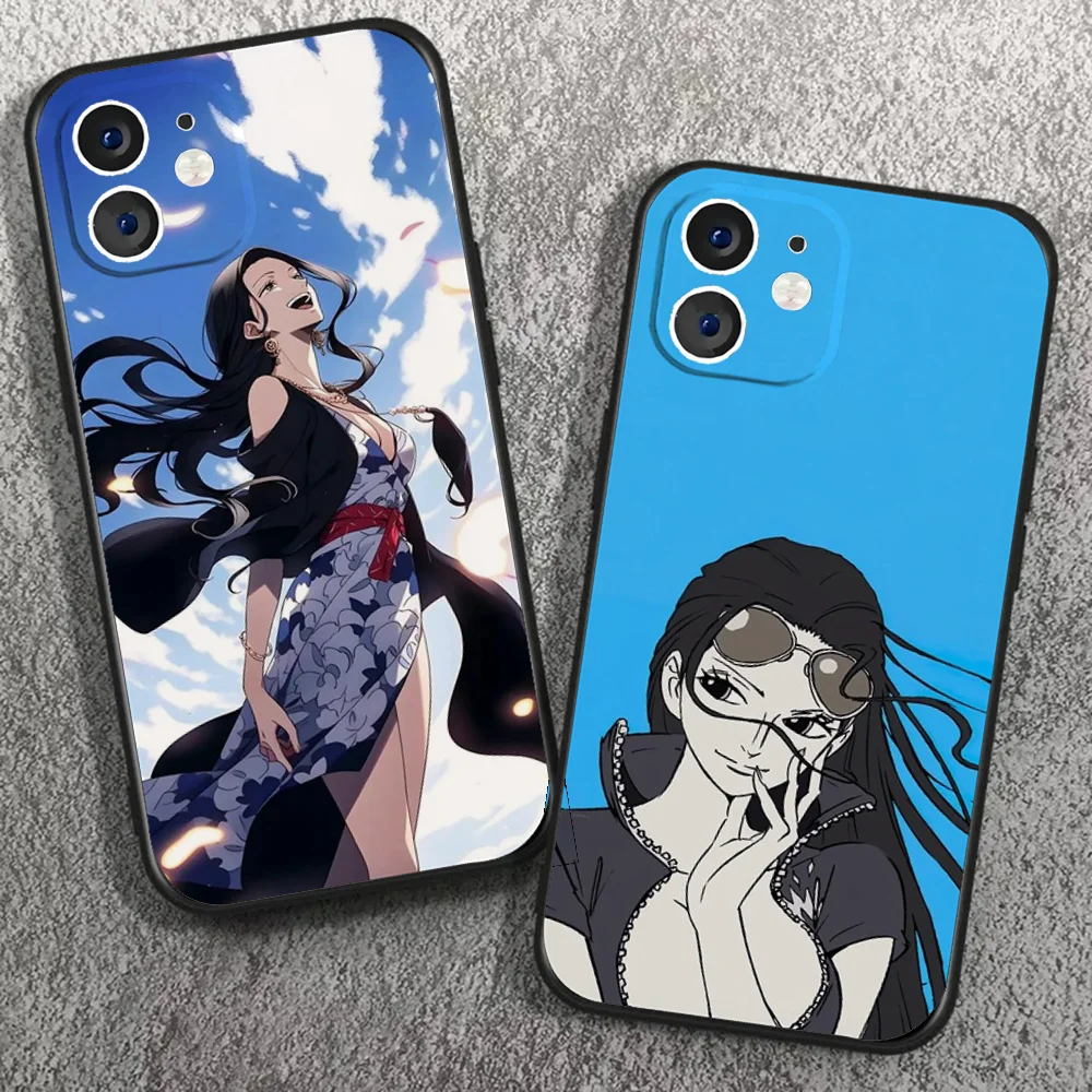 Robin Anime O-One P-Piece Phone Case For IPhone 16 15 14 13 Pro Max 11 12 Mini 2022 Black Silicone Cover