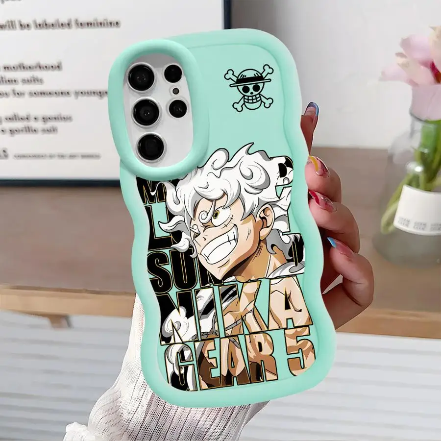 Мягкий чехол для телефона Samsung Galaxy S24FE S23 S25 Plus S20 FE S21FE Ultra S24 S23ultra S22 с рисунком аниме One