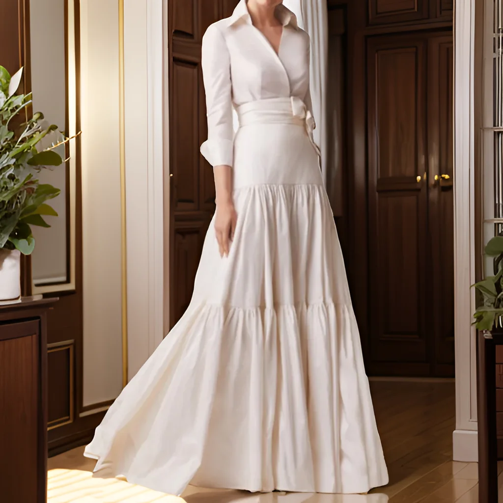 Robe mère de la mariée, chemisier UR, jupe longue A-line, robe d\'invité et robe gIslande papillon pour la réception de mariage, 2024