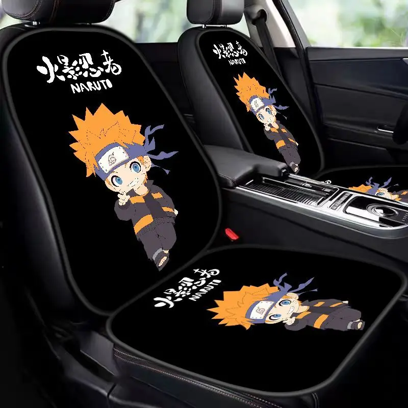 Cojín de asiento de coche Naruto, almohadilla de protección de asiento, funda de asiento transpirable antideslizante, cojín de asiento de regalo de piezas de coche de dibujos animados Uzumaki Naruto