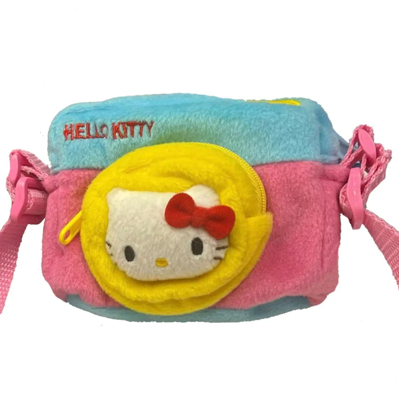 Hellokittys Plush Doll Camera Shape Messenger Bag Cartoon Animation Niche Design Cute Versatile Portable Messenger Bag Toy