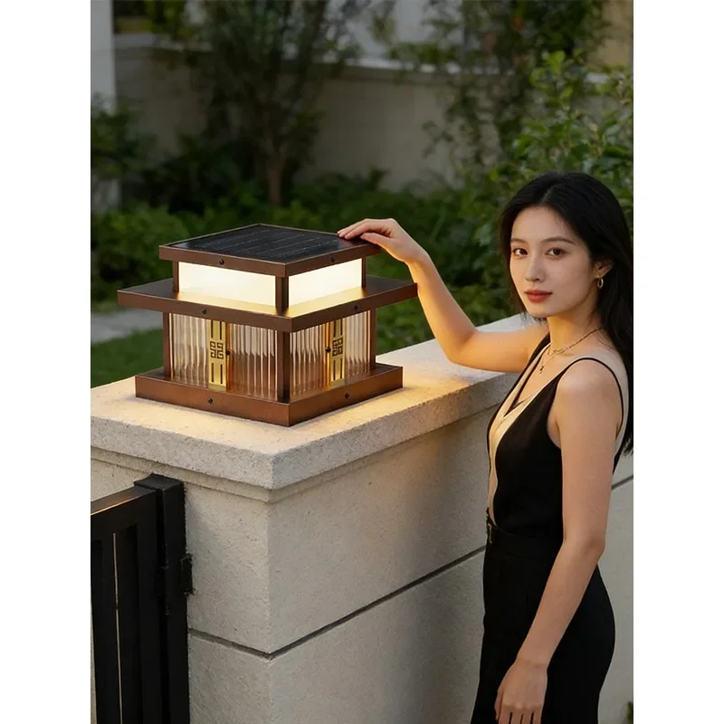 Solar stigma lights, outdoor garden lights, modern simple villa wall lights
