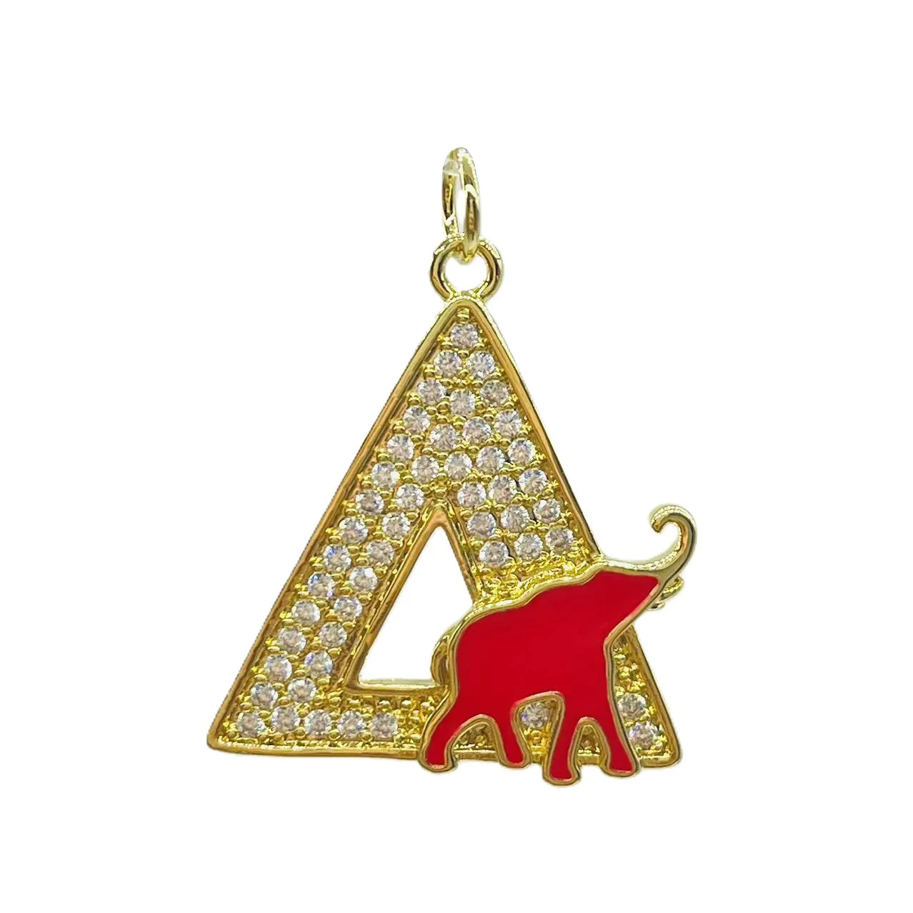 5 قطعة الزركون تمهيد المعادن دلتا نادي نسائي رمز سحر مجوهرات اكسسوارات للنساء سوار صنع #4