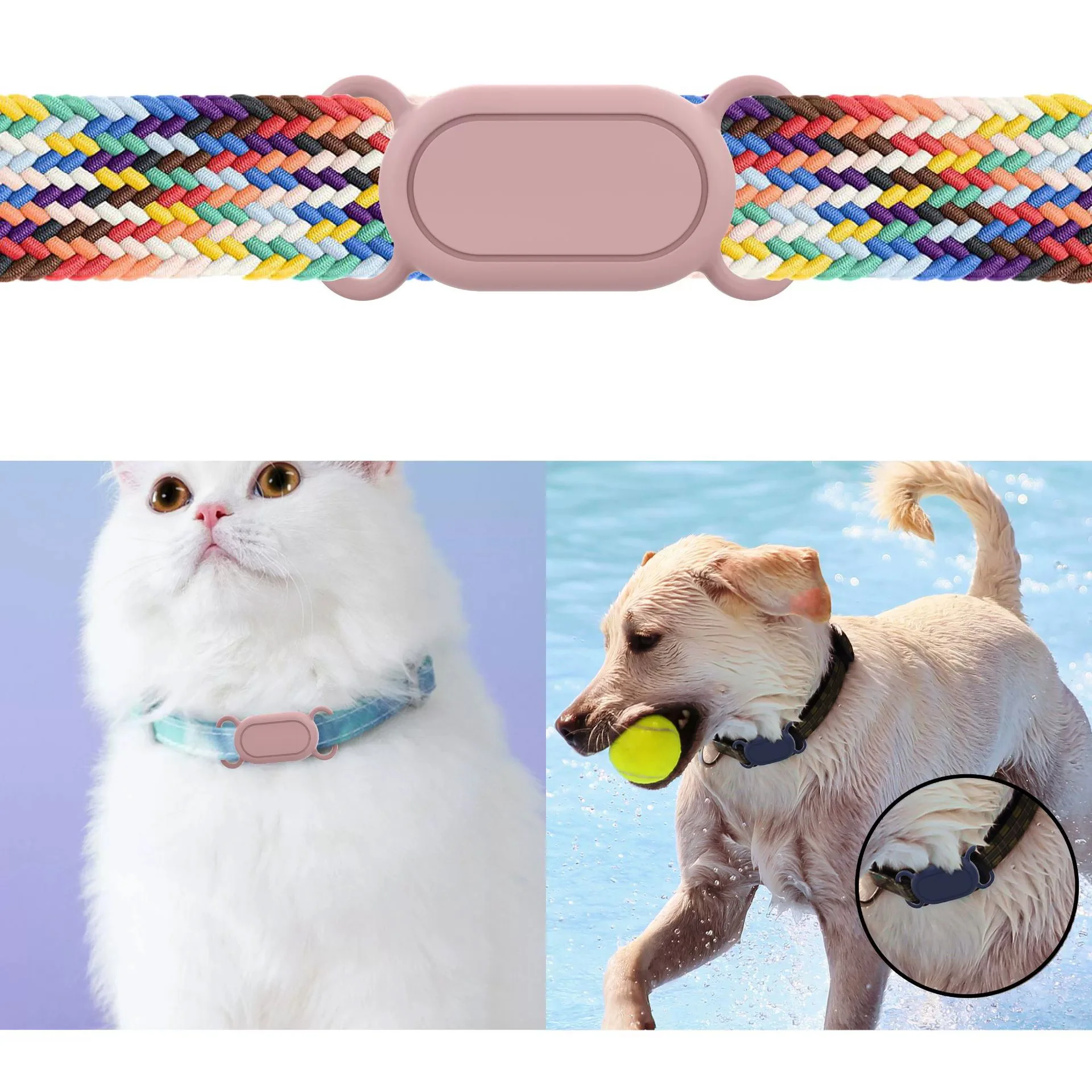 For Samsung Galaxy SmartTag2 Protective Case Dog Cat Collar Holder Cover Sleeve for Galaxy Smart Tag 2 Waterproof Silicone Case image 2