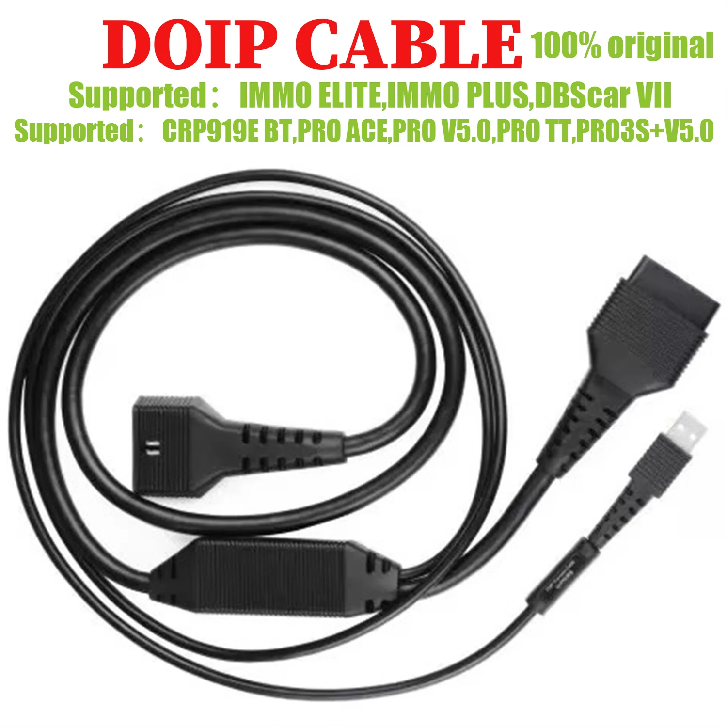 X431 DOIP Adapter Cable for DBScar 7 DBScar VII Diagnostic Scanner CRP919X BT/ CRP919E BT/ PRO3 ACE/ Pro3 APEX/ ProS V5.0