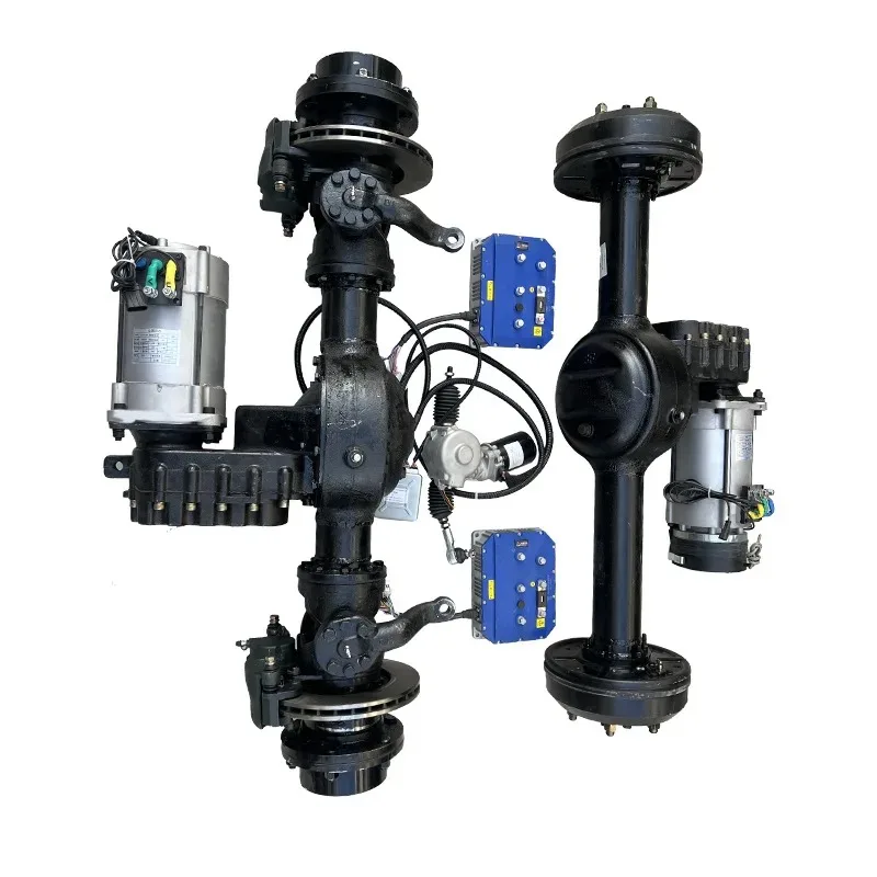 

Heavy Duty 4WD Kit Drive Steering Axle Heavy Duty Drive Steering Front Axle Rear Axle Oil Drum Brake Suspension Bridge