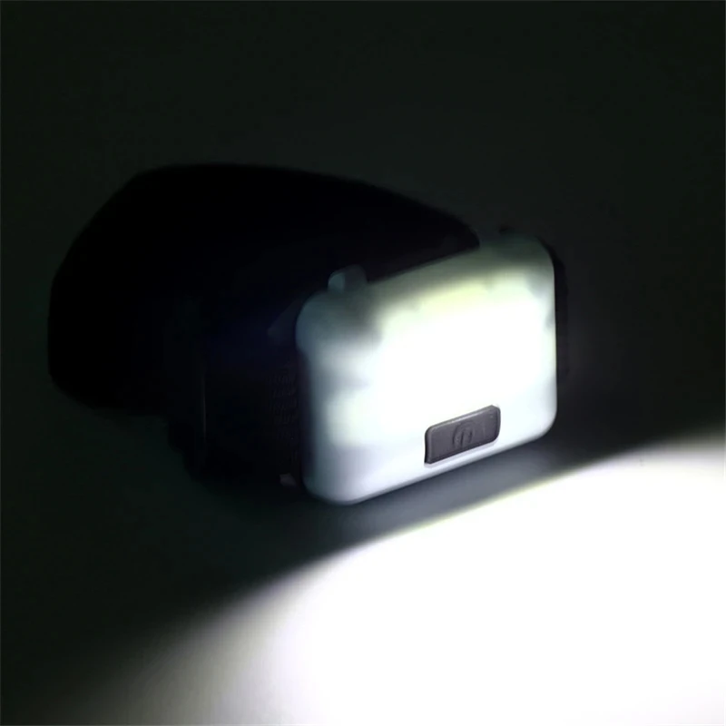 แบบพกพา COB ไฟฉาย LED ไฟหน้า Mini แบตเตอรี่ไฟหน้ากันน้ําไฟฉายสําหรับ Outdoor Camping Hiking