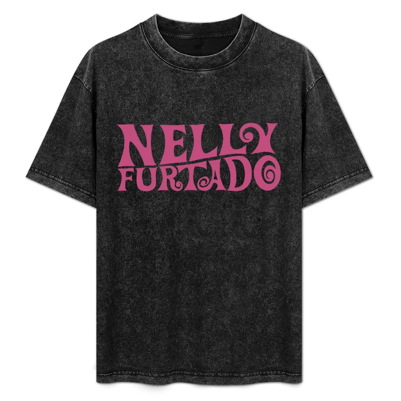 

Nelly Furtado - Pink Logo - Whoa Nelly! Folklore Loose T-Shirt Casual Trendy Streetwear Tee Shirt