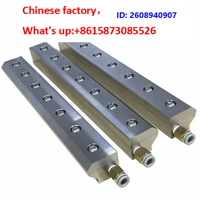 Aluminum all-oy air kn-ife super air k-nife dust removal water removal drying compressed air strip noz-zle blowing water cooling